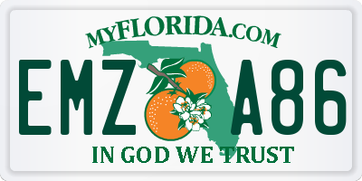 FL license plate EMZA86