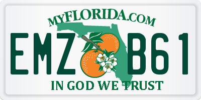 FL license plate EMZB61