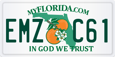 FL license plate EMZC61