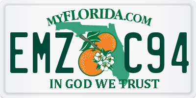 FL license plate EMZC94