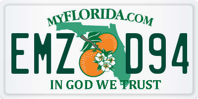 FL license plate EMZD94