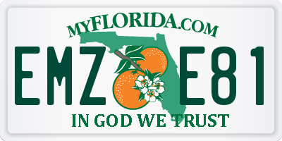 FL license plate EMZE81
