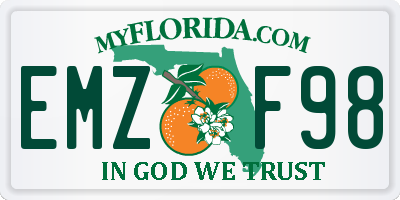 FL license plate EMZF98