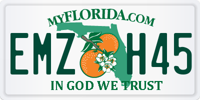 FL license plate EMZH45