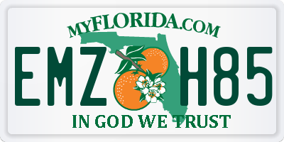 FL license plate EMZH85