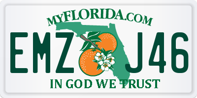 FL license plate EMZJ46