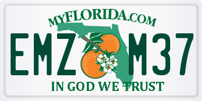 FL license plate EMZM37