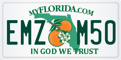 FL license plate EMZM50