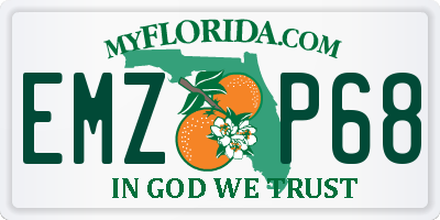 FL license plate EMZP68