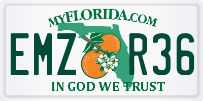 FL license plate EMZR36
