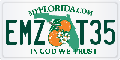 FL license plate EMZT35