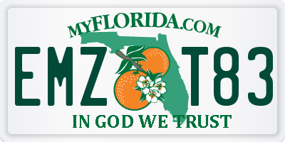 FL license plate EMZT83