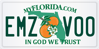 FL license plate EMZV00
