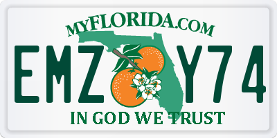 FL license plate EMZY74