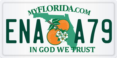 FL license plate ENAA79
