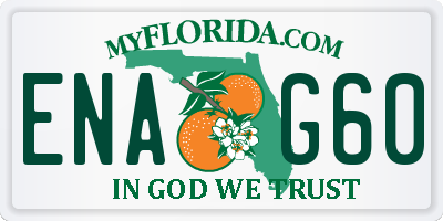 FL license plate ENAG60