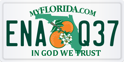 FL license plate ENAQ37