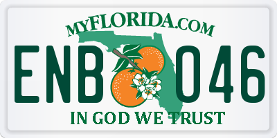 FL license plate ENBO46