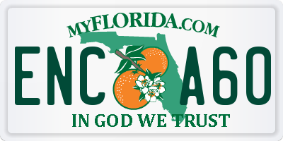 FL license plate ENCA60