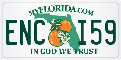 FL license plate ENCI59