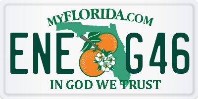 FL license plate ENEG46