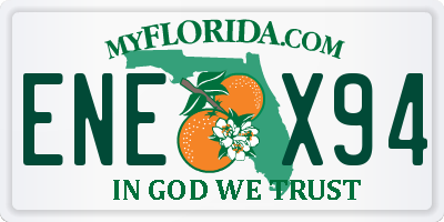 FL license plate ENEX94