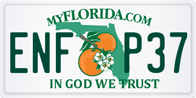 FL license plate ENFP37