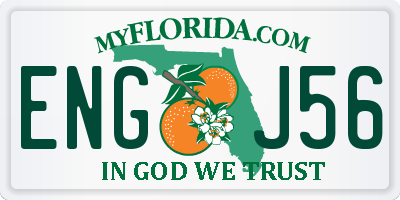 FL license plate ENGJ56