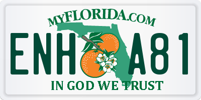 FL license plate ENHA81
