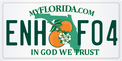 FL license plate ENHF04