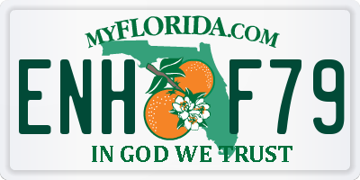 FL license plate ENHF79