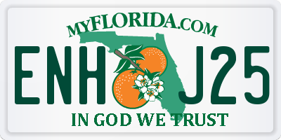 FL license plate ENHJ25