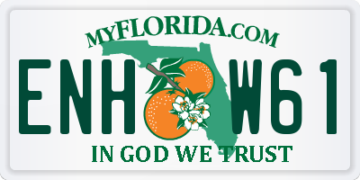 FL license plate ENHW61