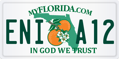 FL license plate ENIA12