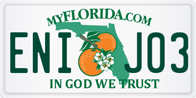 FL license plate ENIJ03