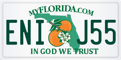 FL license plate ENIJ55
