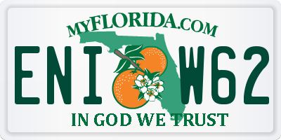 FL license plate ENIW62