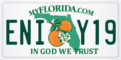FL license plate ENIY19