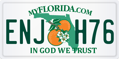 FL license plate ENJH76