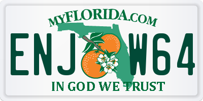 FL license plate ENJW64