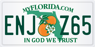 FL license plate ENJZ65