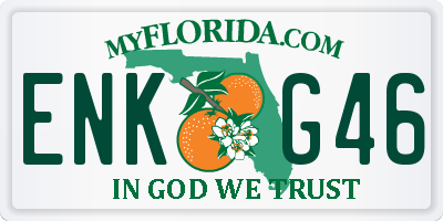 FL license plate ENKG46