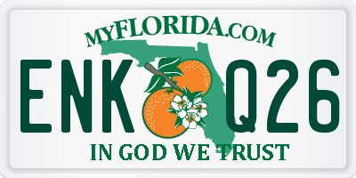 FL license plate ENKQ26