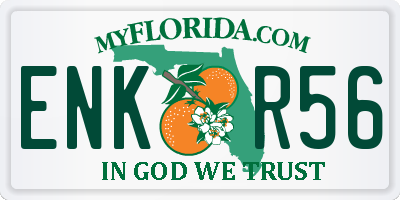 FL license plate ENKR56