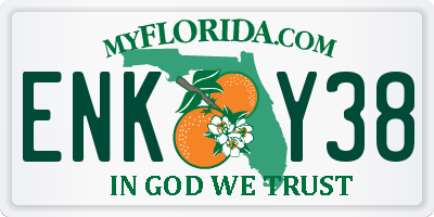 FL license plate ENKY38