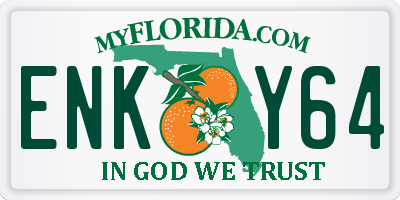 FL license plate ENKY64