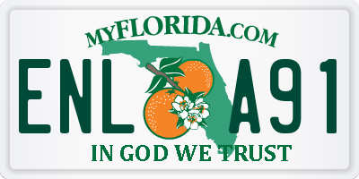 FL license plate ENLA91