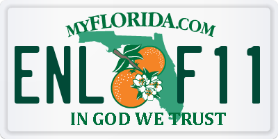 FL license plate ENLF11