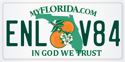 FL license plate ENLV84