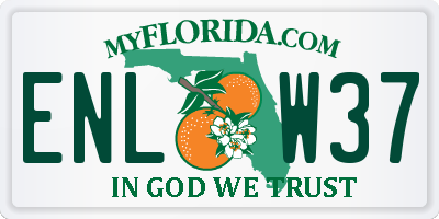 FL license plate ENLW37